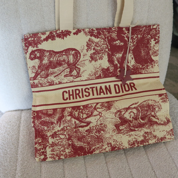 Christian Dior Dioriviera GWP Straw Tote - Picture 1 of 10